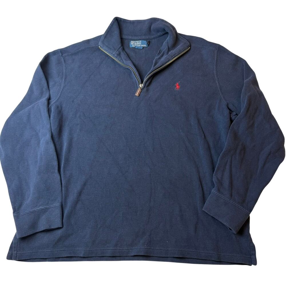 Polo Ralph Lauren Navy Quarter Zip Pullover XL